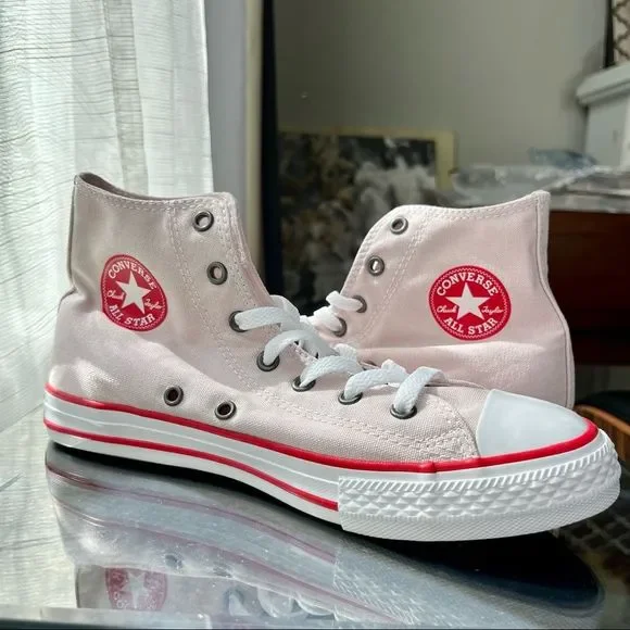Girls' Converse Chuck Taylor All Star High-Top Sneakers  Pink Sizes NIB #660098F - Picture 8 of 11